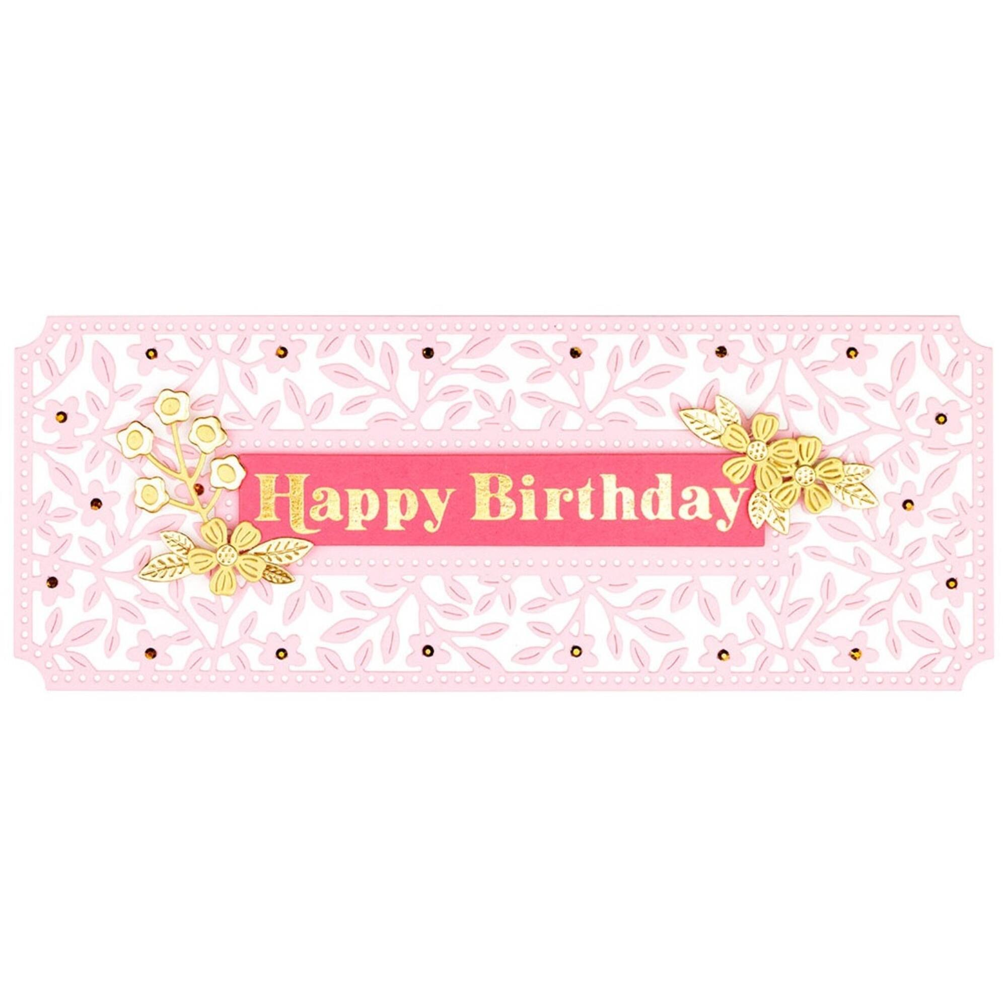 Spellbinders® Mini Blooms & Sprigs Etched Die Set
